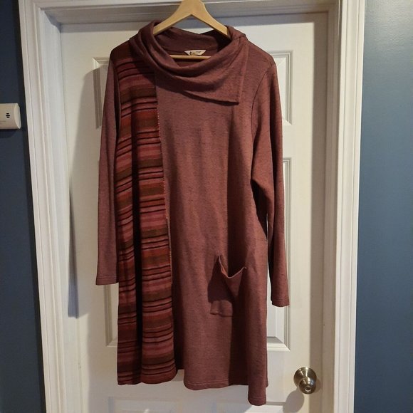 Marketplace India Dresses & Skirts - Marketplace Handwork of India Tunic Sweater Dress Womens 1X Lagenlook Fair Trade